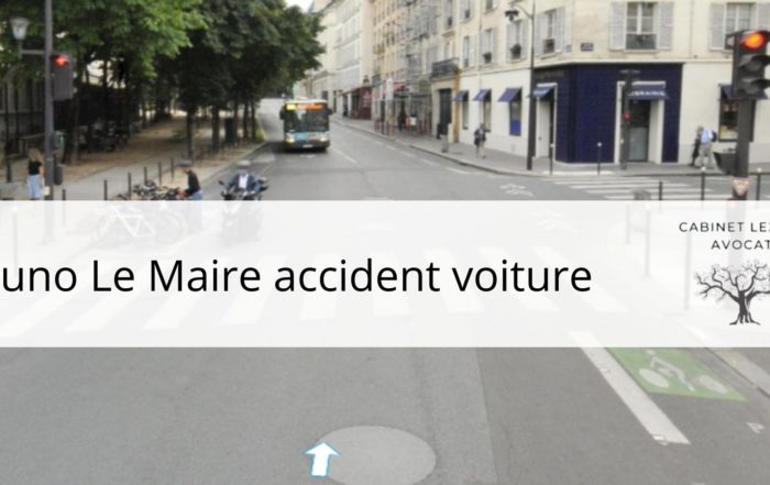 Bruno Le Maire accident voiture