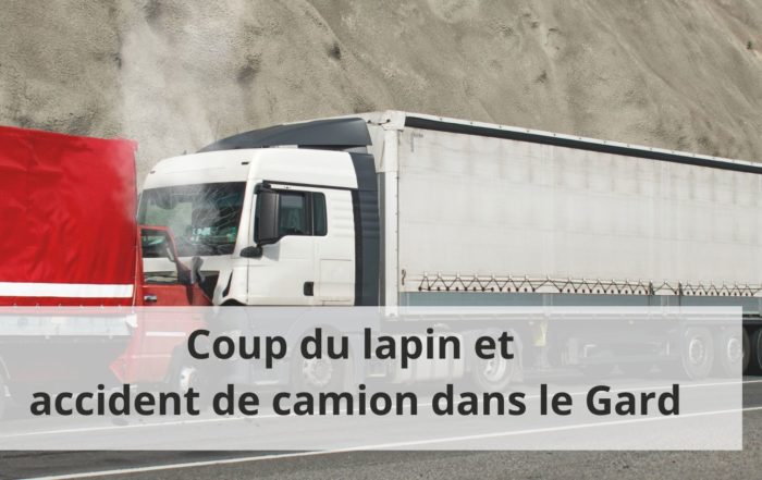 Coup du lapin et accident de camion