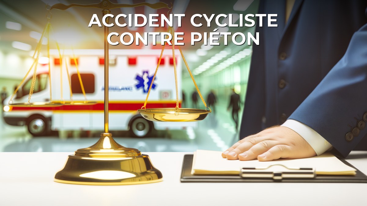 Accident cycliste contre piéton