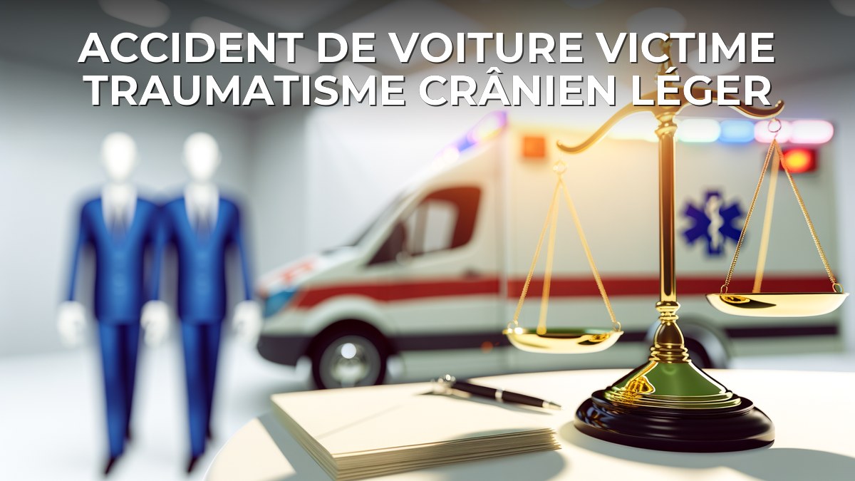 Accident de voiture victime traumatisme crânien léger