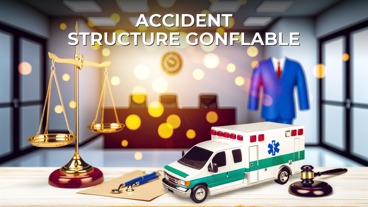 Accident structure gonflable
