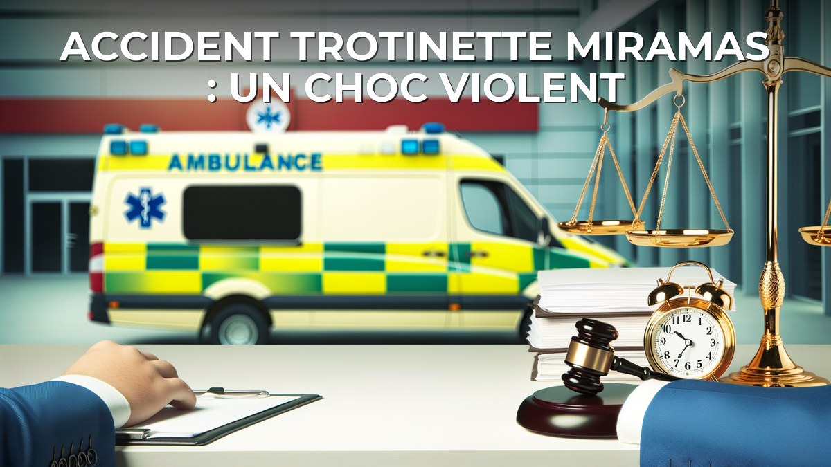 Accident trotinette Miramas​ : un choc violent