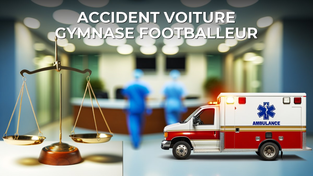 Accident voiture gymnase footballeur