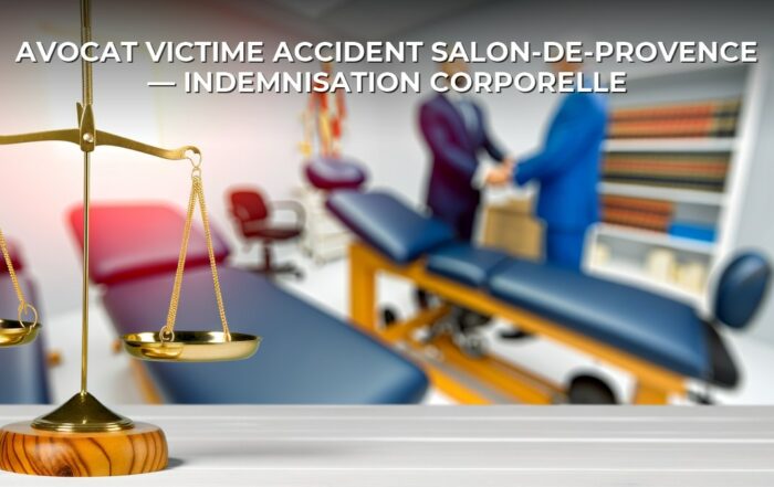 Avocat victime accident Salon-de-Provence — Indemnisation corporelle