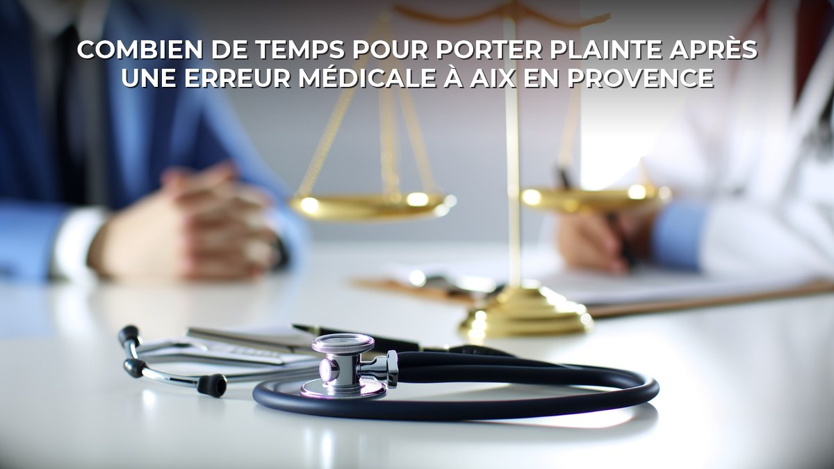 Combien de temps pour porter plainte après une erreur médicale à Aix en Provence