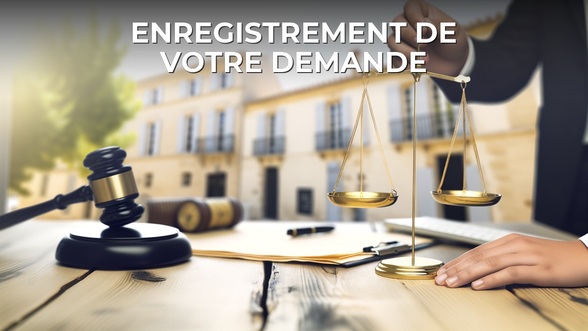 Enregistrement de votre demande