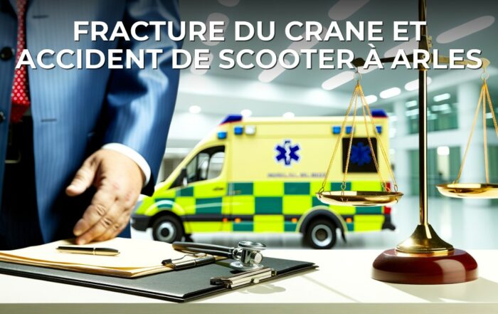 Fracture du crane et accident de scooter à Arles