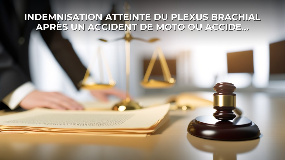 Indemnisation atteinte du plexus brachial après un accident de moto ou accident médical