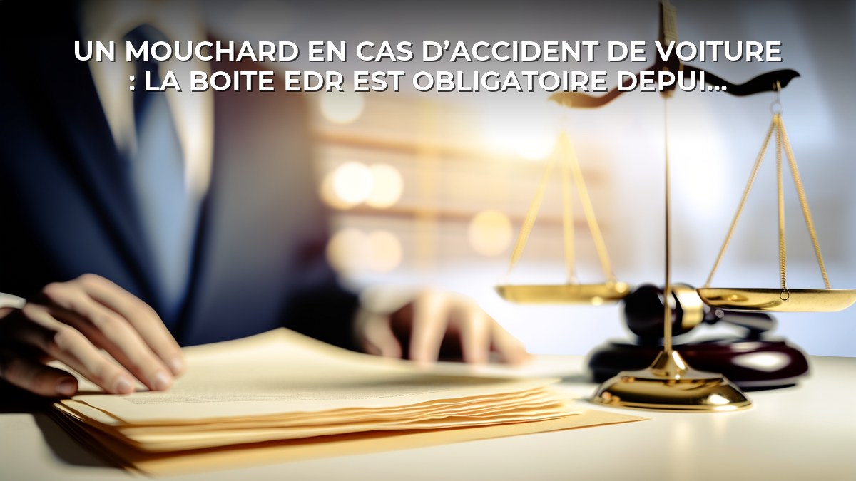 Un mouchard en cas d’accident de voiture : la boite EDR est obligatoire depuis le 6 juillet 2022
