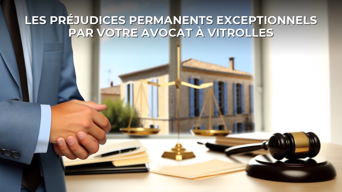 Les préjudices permanents exceptionnels par votre avocat à Vitrolles