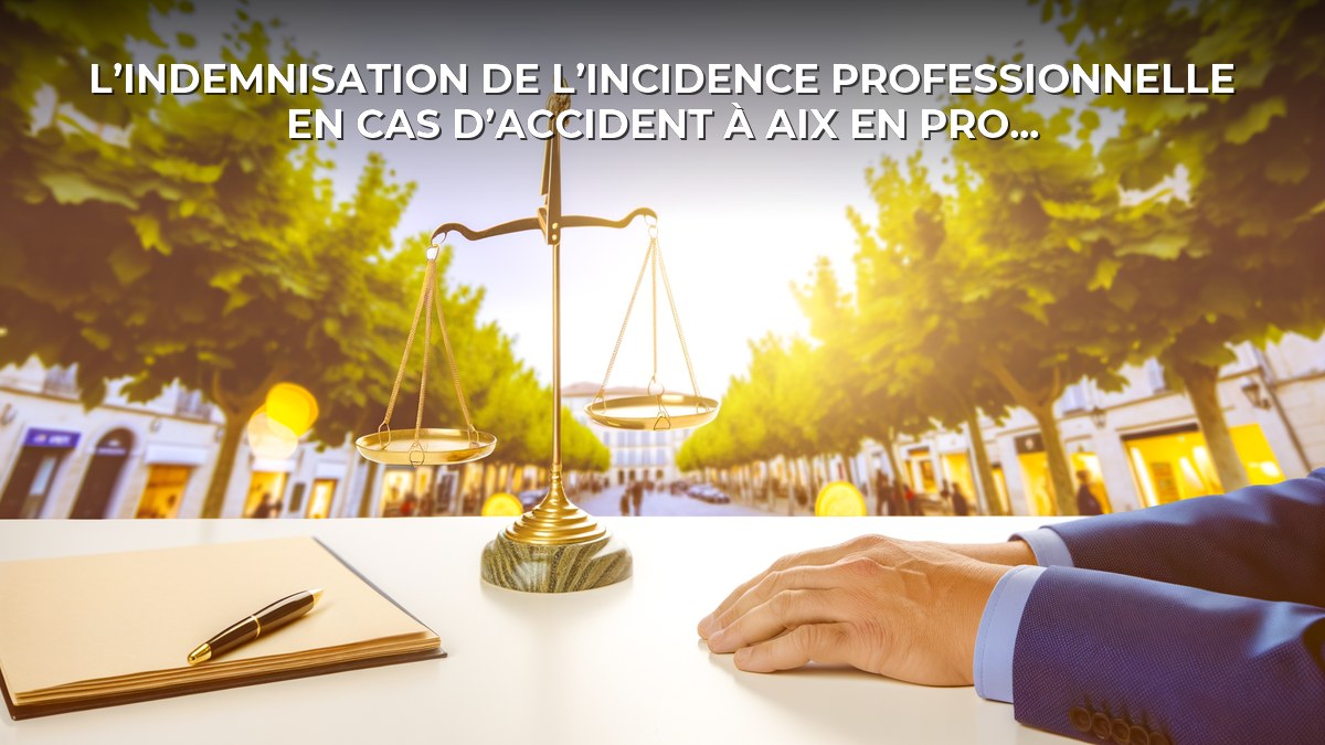 L’indemnisation de l’incidence professionnelle en cas d’accident à Aix en Provence
