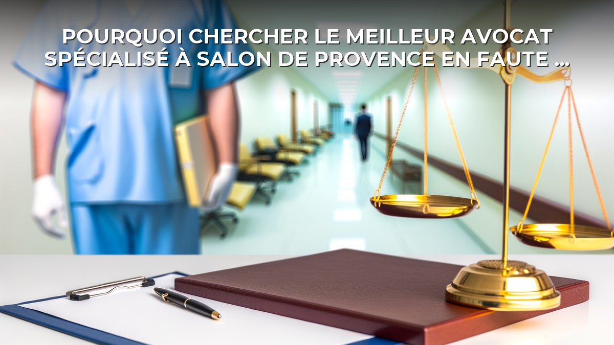 Pourquoi chercher le meilleur avocat spécialisé à Salon de provence en faute médicale