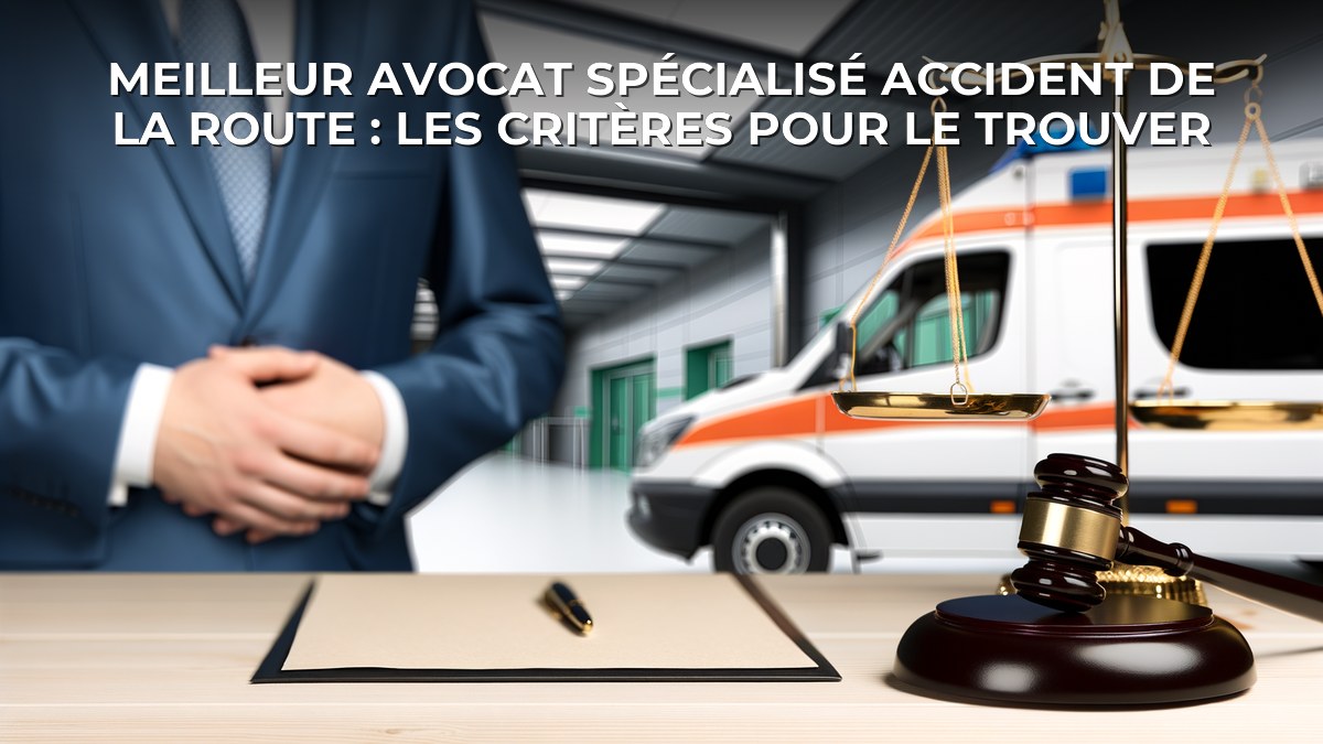 Meilleur avocat spécialisé accident de la route : les critères pour le trouver