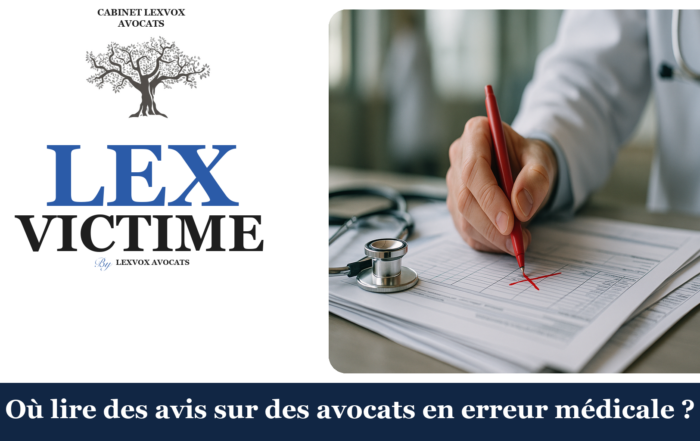 Où lire des avis sur des avocats en erreur médicale ?