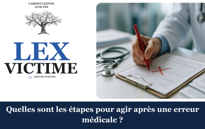 Quelles sont les étapes pour agir après une erreur médicale ?