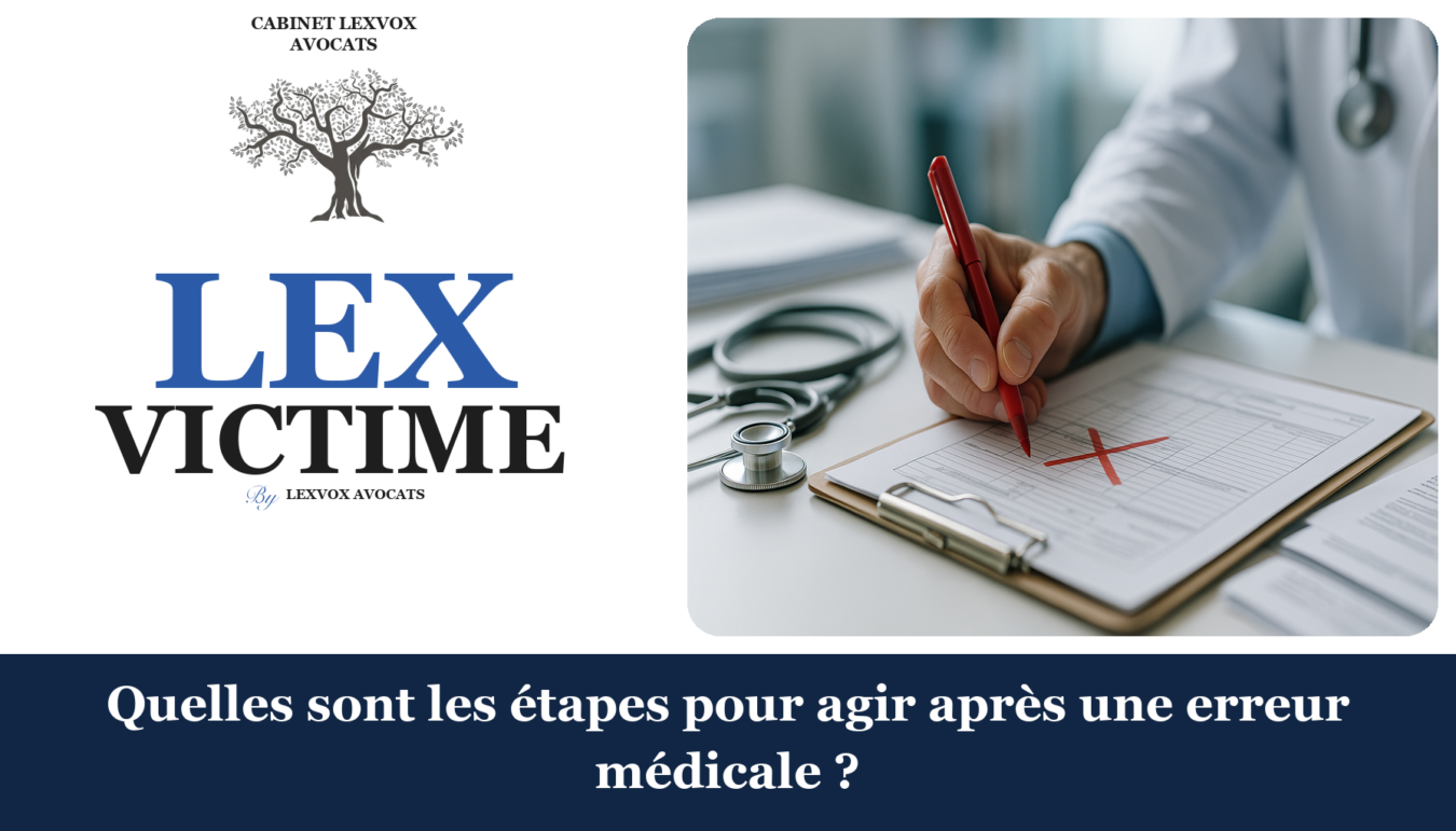 Quelles sont les étapes pour agir après une erreur médicale ?