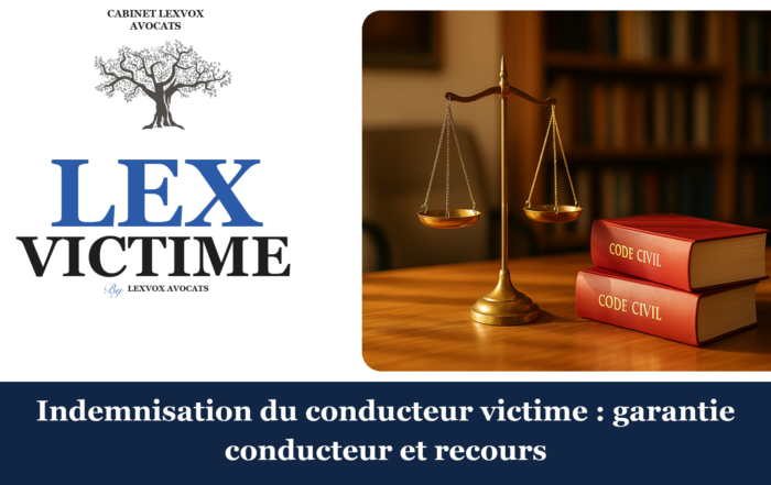 Indemnisation du conducteur victime : garantie conducteur et recours