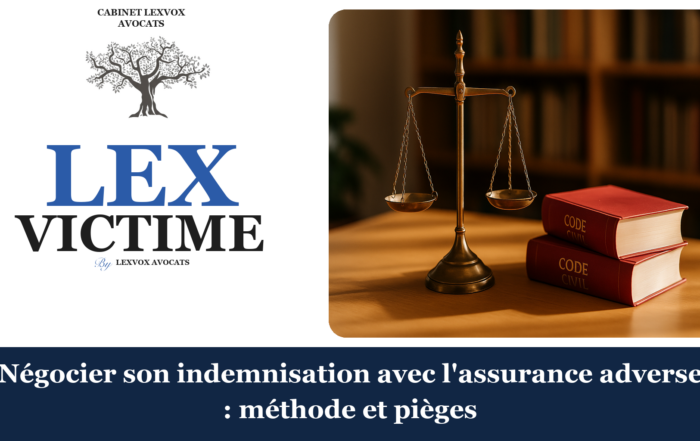 Négocier son indemnisation avec l'assurance adverse : méthode et pièges