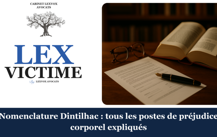 Nomenclature Dintilhac : tous les postes de préjudice corporel expliqués