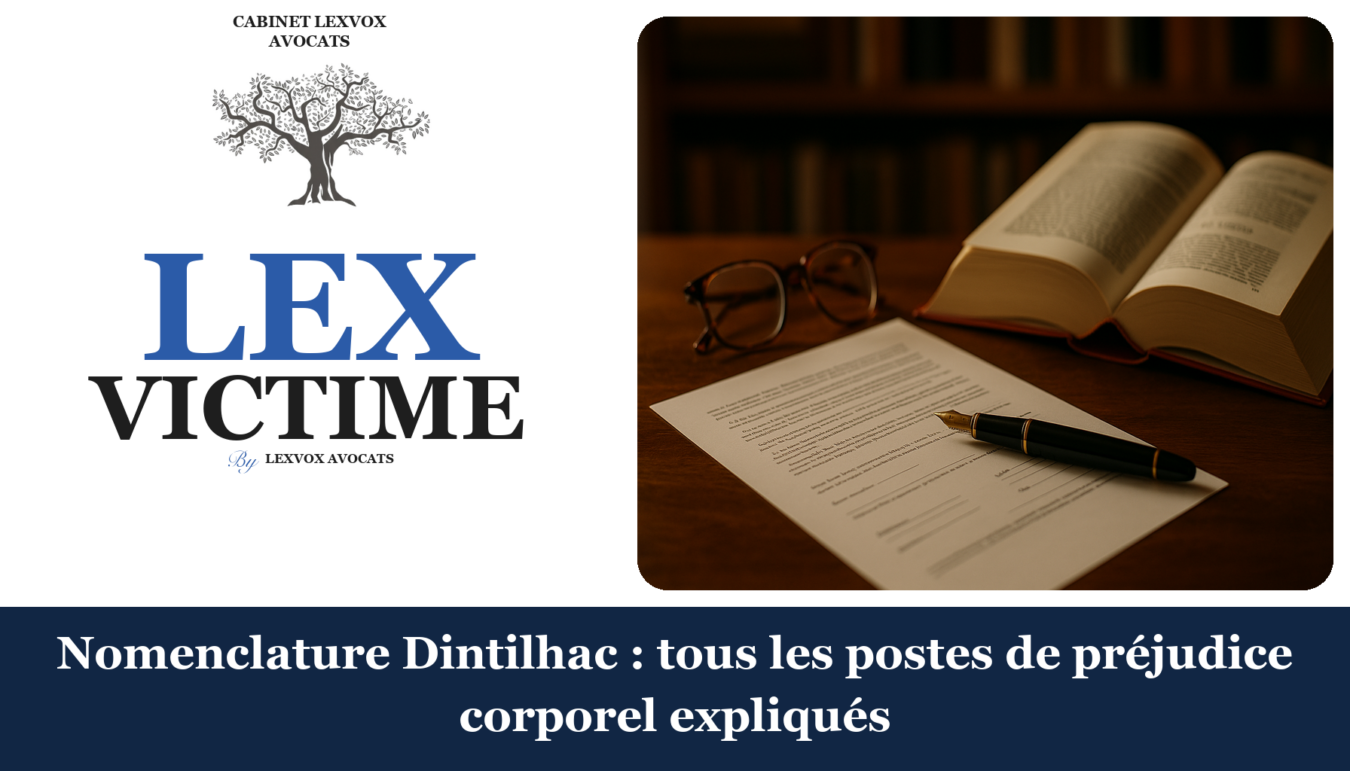 Nomenclature Dintilhac : tous les postes de préjudice corporel expliqués