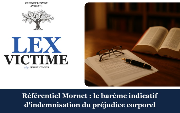 Référentiel Mornet : le barème indicatif d'indemnisation du préjudice corporel