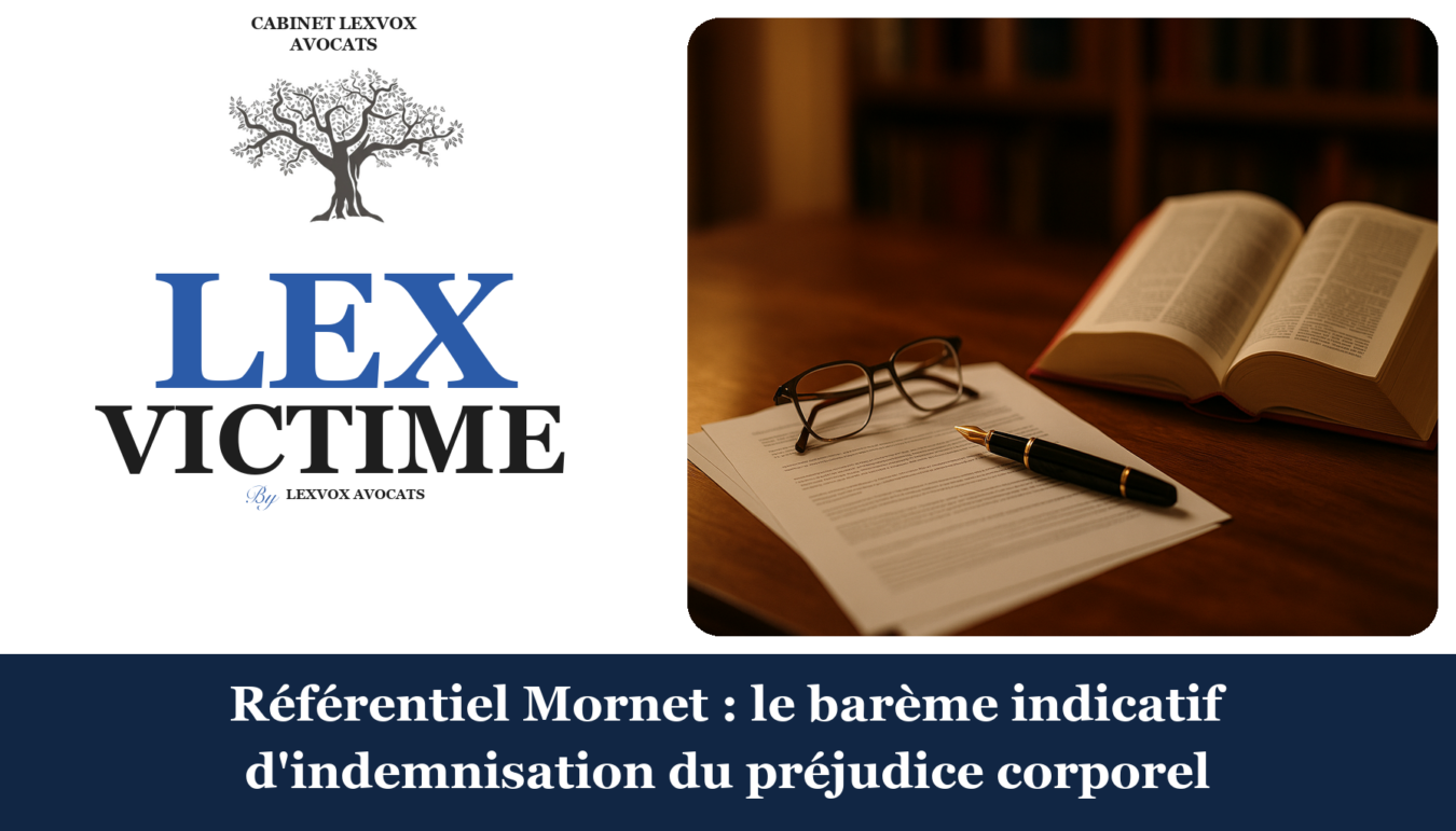 Référentiel Mornet : le barème indicatif d'indemnisation du préjudice corporel
