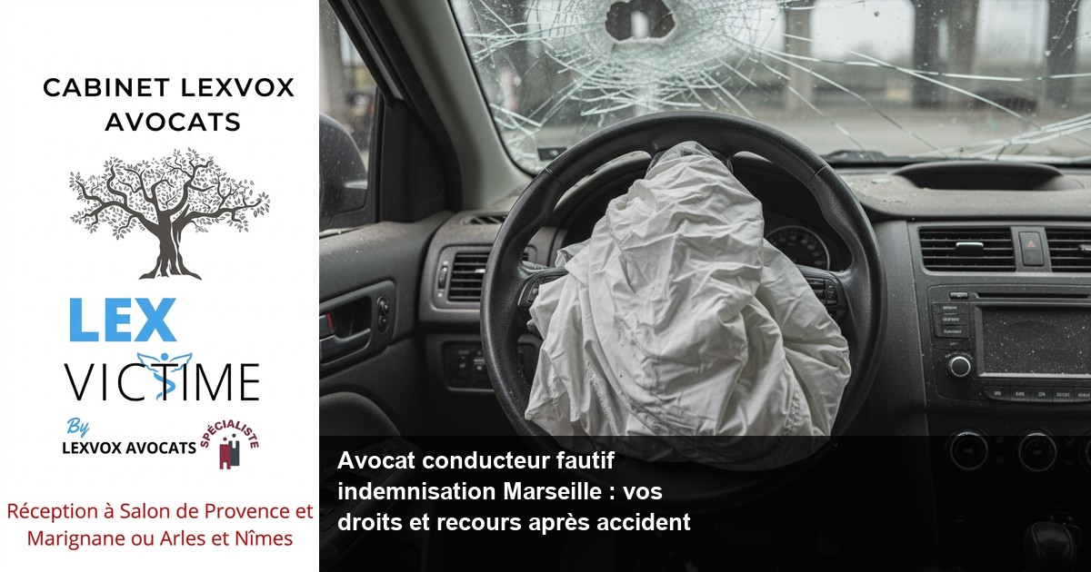 Conducteur fautif après un accident de la route à Marseille : quels droits à indemnisation