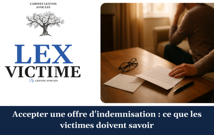 Accepter une offre d'indemnisation : ce que les victimes doivent savoir