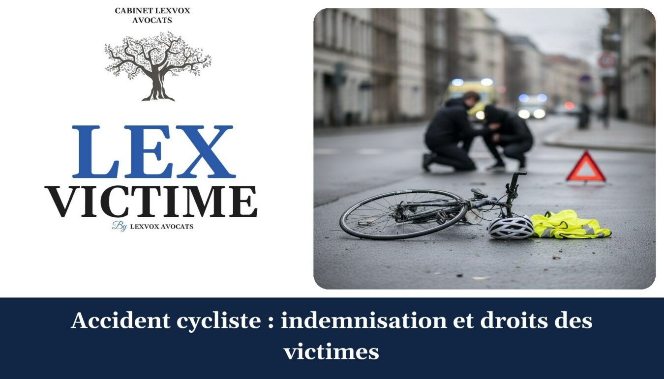 Accident cycliste : indemnisation et droits des victimes — cabinet LEXVOX Avocats, Marignane
