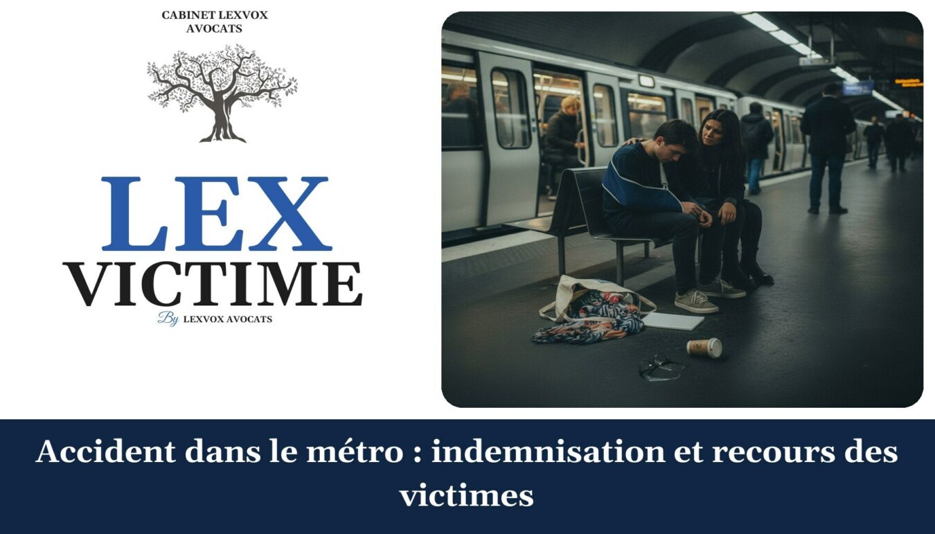 Accident dans le métro : indemnisation et recours des victimes — cabinet LEXVOX Avocats, Nîmes