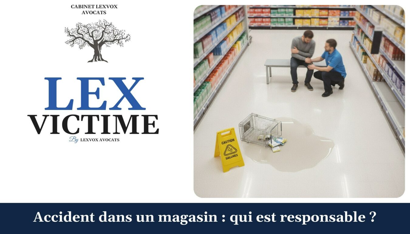Accident dans un magasin : qui est responsable ? — cabinet LEXVOX Avocats, Arles