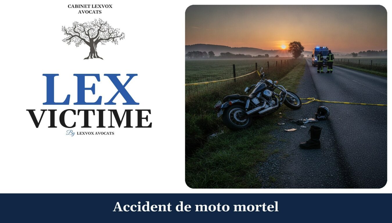 Accident de moto mortel — cabinet LEXVOX Avocats, Marignane