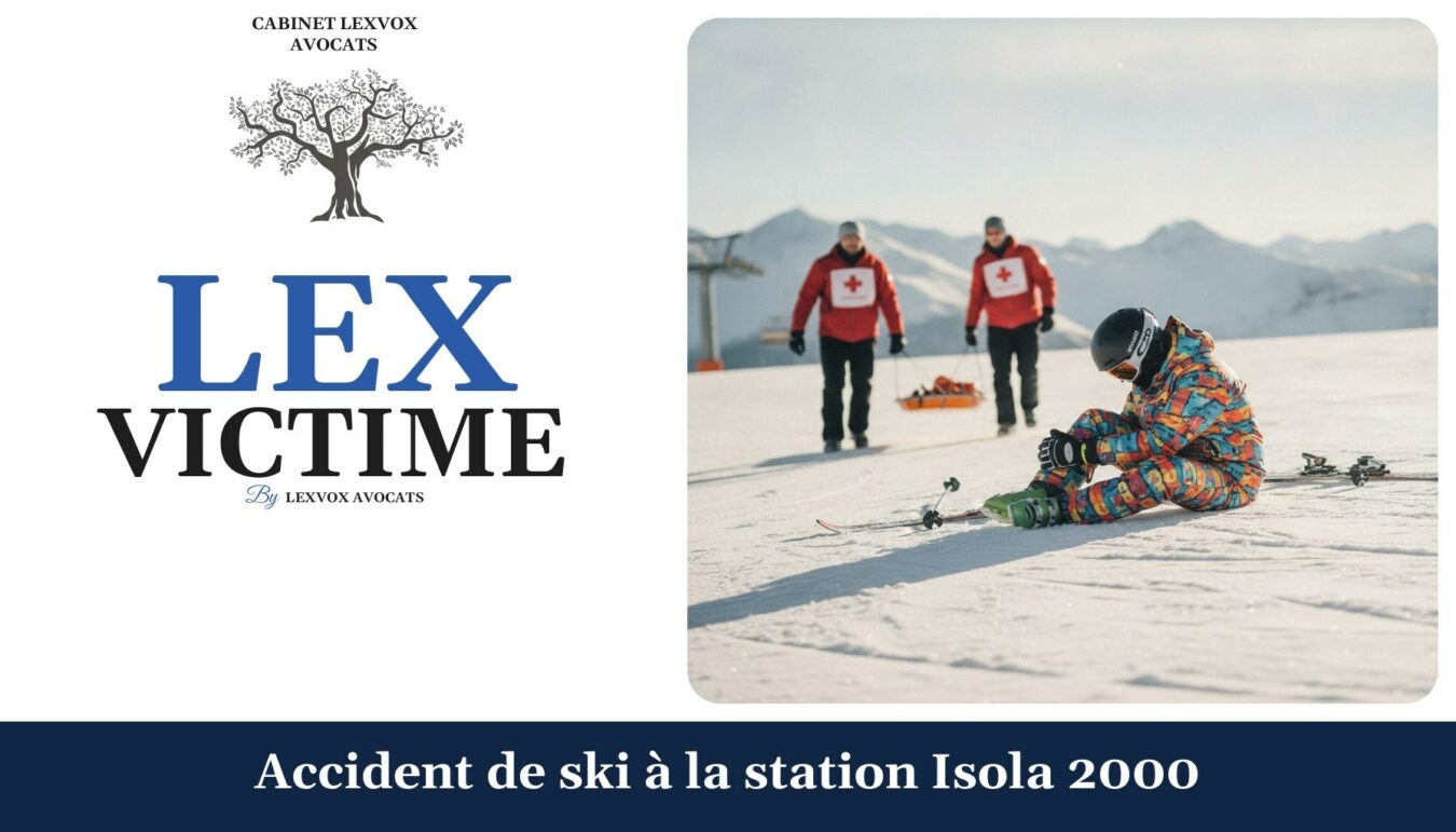 Accident de ski à la station Isola 2000 — cabinet LEXVOX Avocats, Marignane