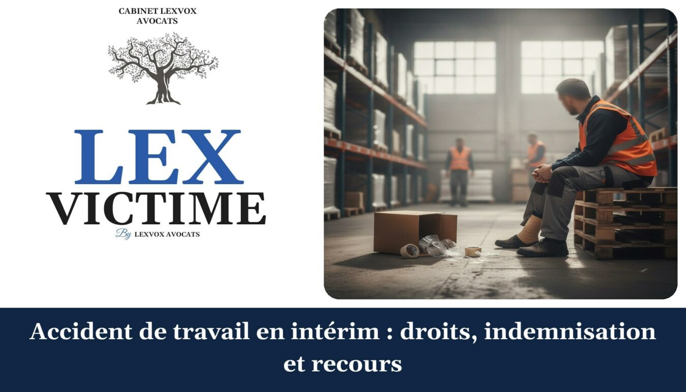 Accident de travail en intérim : droits, indemnisation et recours — cabinet LEXVOX Avocats, Aix-en-Provence