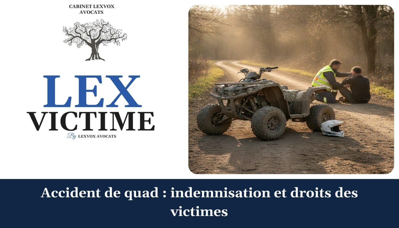 Accident de quad : indemnisation et droits des victimes — cabinet LEXVOX Avocats, Marignane