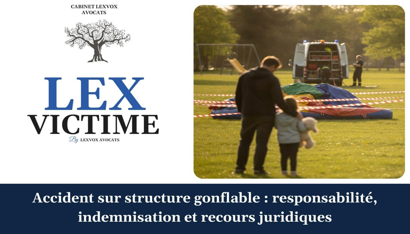 Accident sur structure gonflable : responsabilité, indemnisation et recours juridiques — cabinet LEXVOX Avocats, Arles
