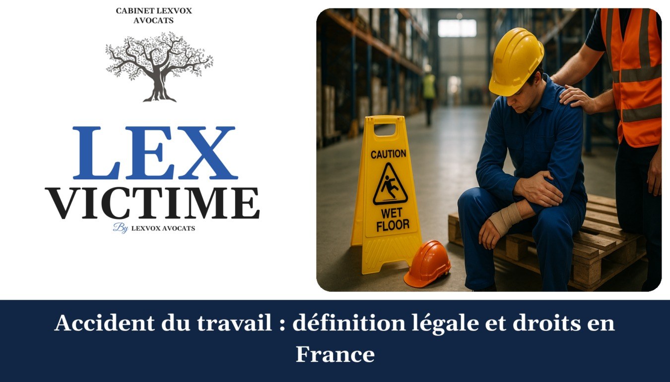 Accident du travail : définition légale et droits en France — cabinet LEXVOX Avocats, Aix-en-Provence