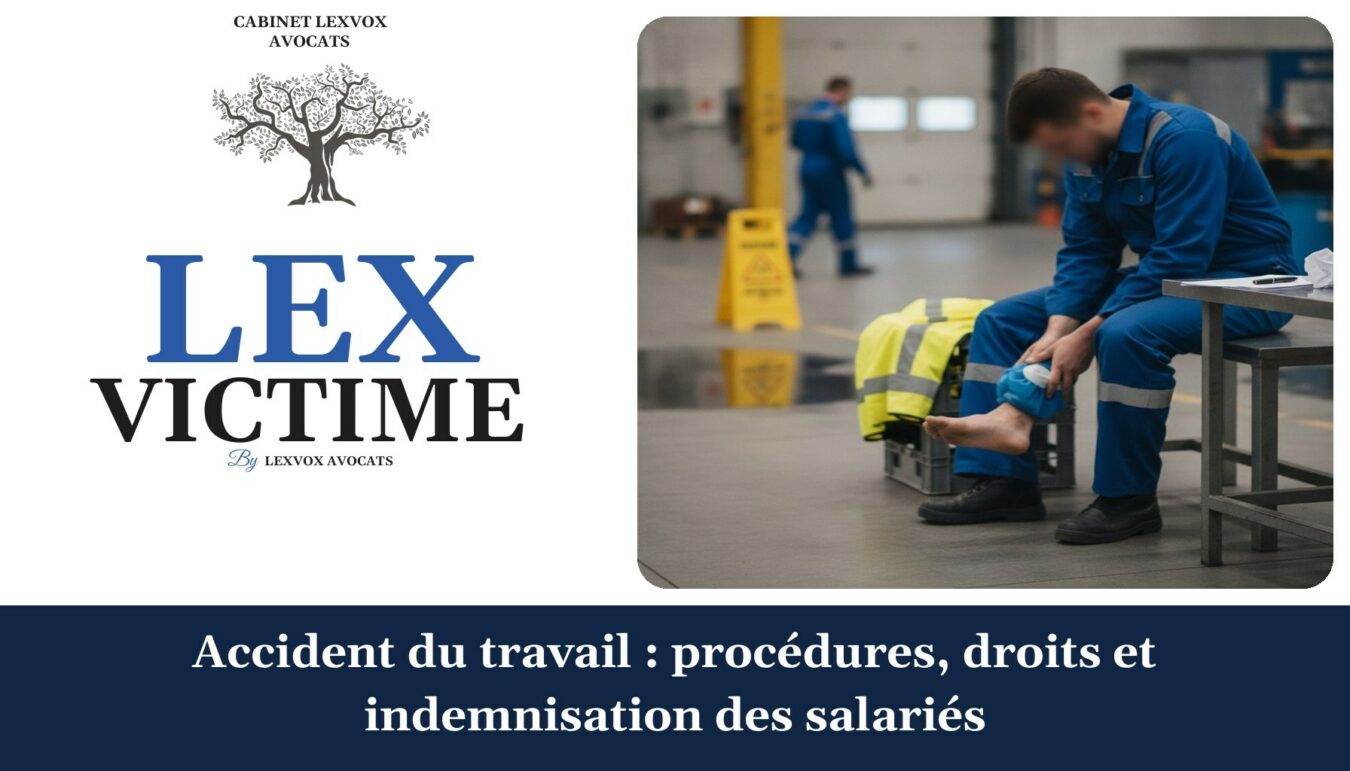 Accident du travail : procédures, droits et indemnisation des salariés — cabinet LEXVOX Avocats, Aix-en-Provence