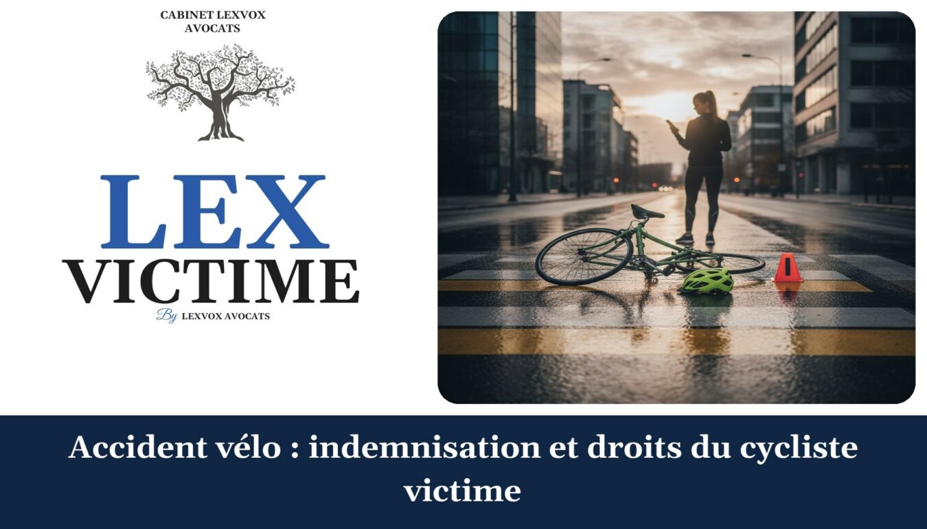 Accident vélo : indemnisation et droits du cycliste victime — cabinet LEXVOX Avocats, Aix-en-Provence