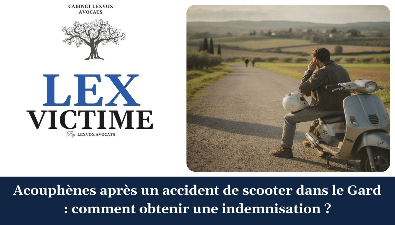 Acouphènes après un accident de scooter dans le Gard : comment obtenir une indemnisation ? — cabinet LEXVOX Avocats, Salon-de-Provence