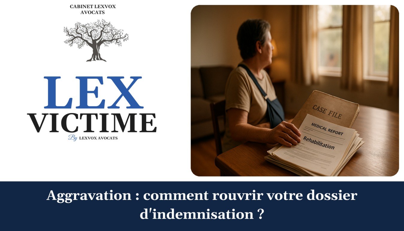 Aggravation : comment rouvrir votre dossier d’indemnisation ? — cabinet LEXVOX Avocats, Nîmes