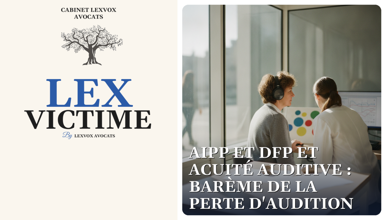 AIPP et DFP et acuité auditive : barème de la perte d'audition