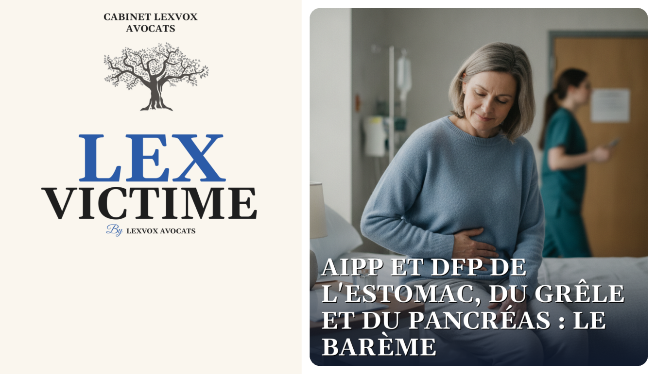 AIPP et DFP de l'estomac, du grêle et du pancréas : le barème