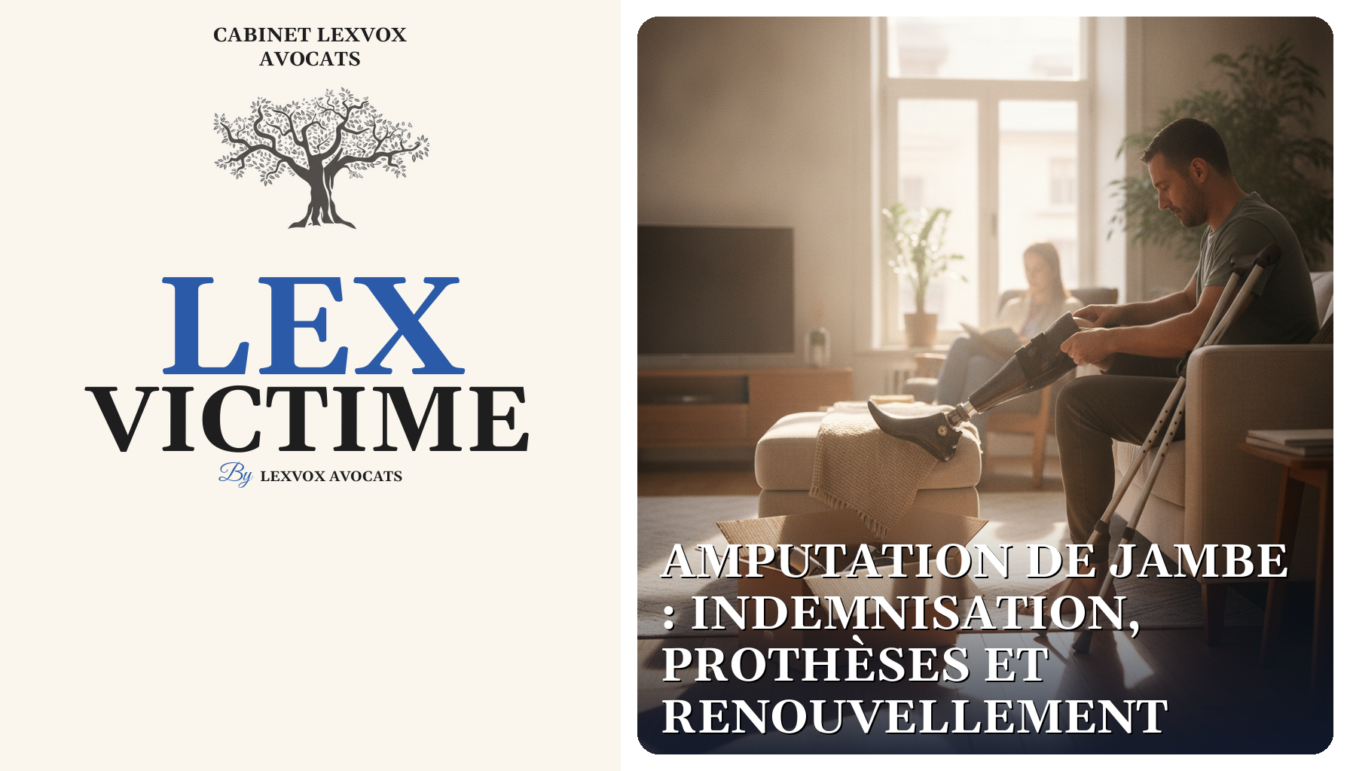 Amputation de jambe : indemnisation, prothèses et renouvellement