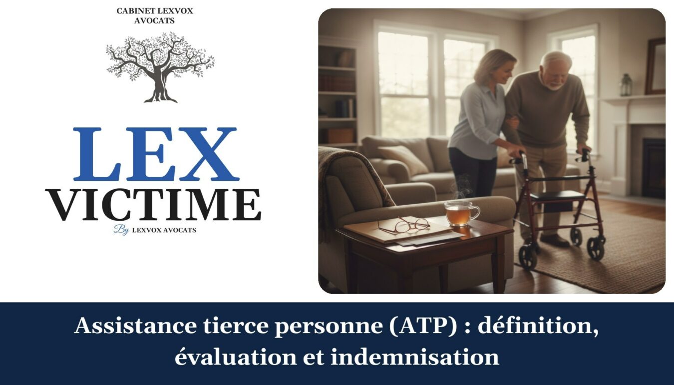 Assistance tierce personne (ATP) : définition, évaluation et indemnisation — cabinet LEXVOX Avocats, Marignane
