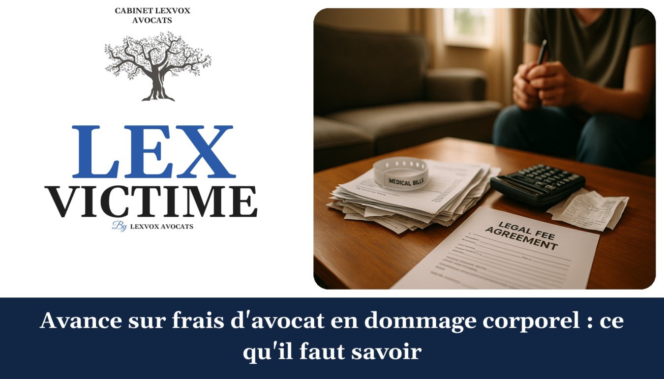 Avance sur frais d’avocat en dommage corporel : ce qu’il faut savoir — cabinet LEXVOX Avocats, Nîmes