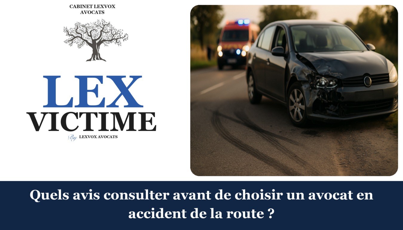 Quels avis consulter avant de choisir un avocat en accident de la route ? — cabinet LEXVOX Avocats, Aix-en-Provence