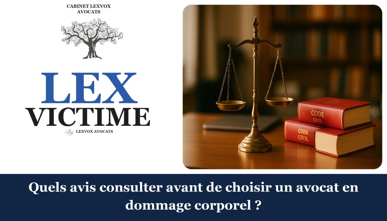Quels avis consulter avant de choisir un avocat en dommage corporel ? — cabinet LEXVOX Avocats, Aix-en-Provence