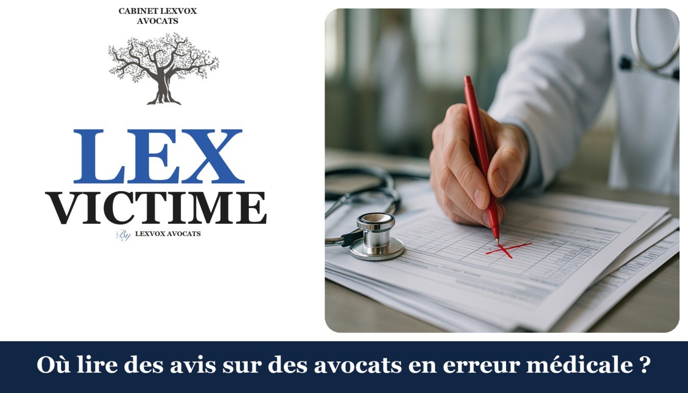 Où lire des avis sur des avocats en erreur médicale ? — cabinet LEXVOX Avocats, Aix-en-Provence