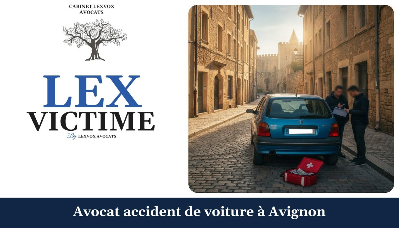 Avocat accident de voiture à Avignon — cabinet LEXVOX Avocats, Aix-en-Provence